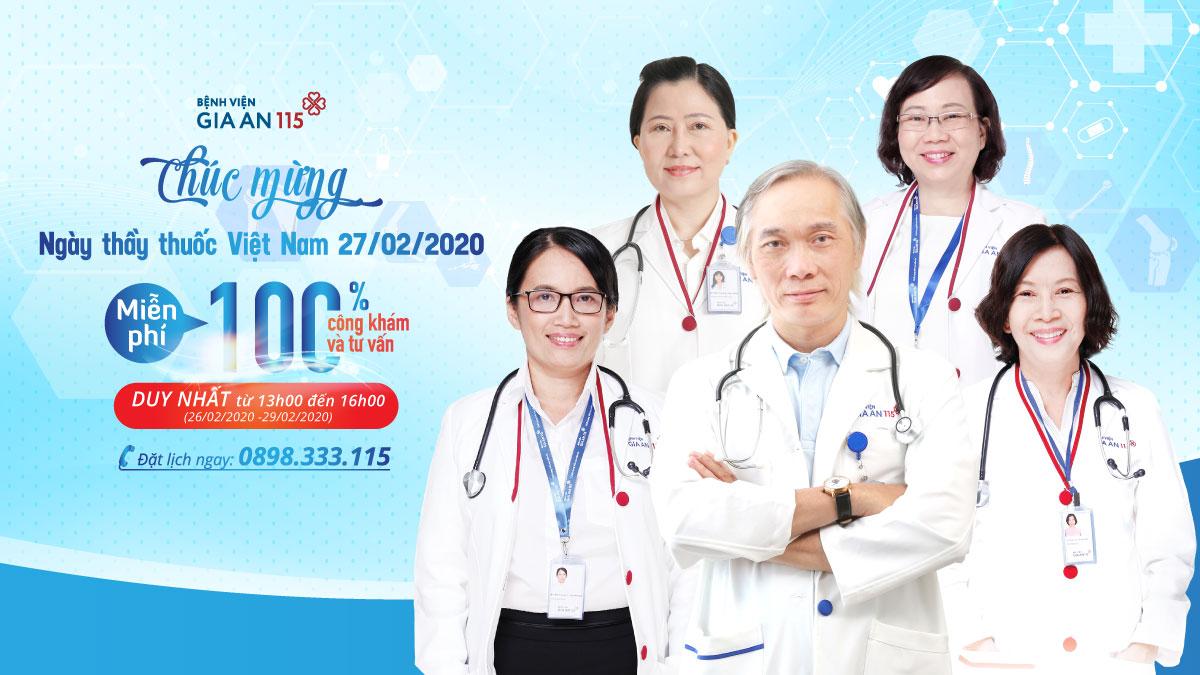 Bệnh viện Gia An 115 khám miễn phí nhân Ngày Thầy thuốc Việt Nam