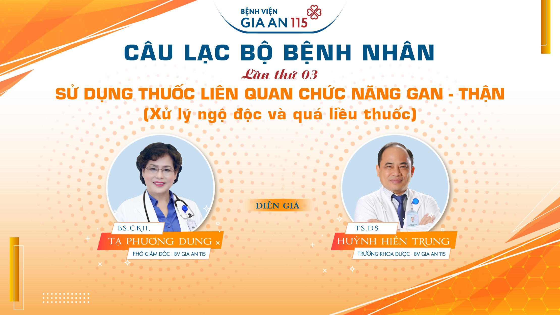 Câu lạc bộ bệnh nhân lần 3: Bí quyết tránh hại gan, hại thận, ngộ độc khi dùng thuốc