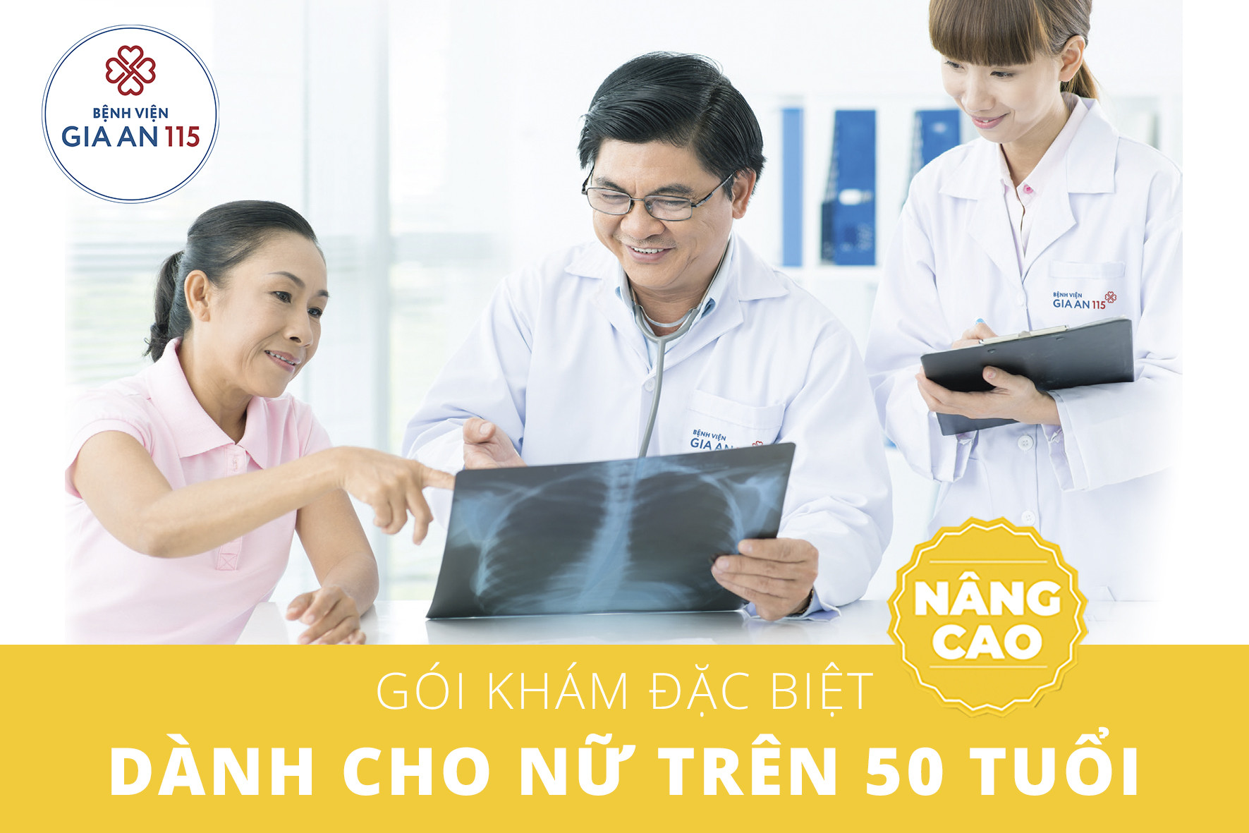 Gói khám tổng quát nâng cao dành cho Nữ trên 50 tuổi