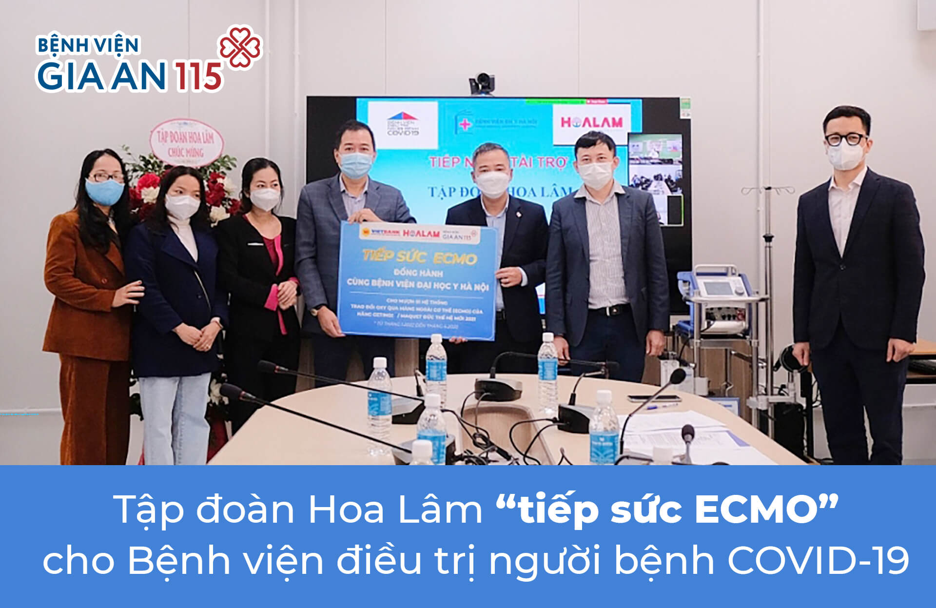 Tập đoàn Hoa Lâm “tiếp sức ECMO” cho Bệnh viện điều trị người bệnh COVID-19