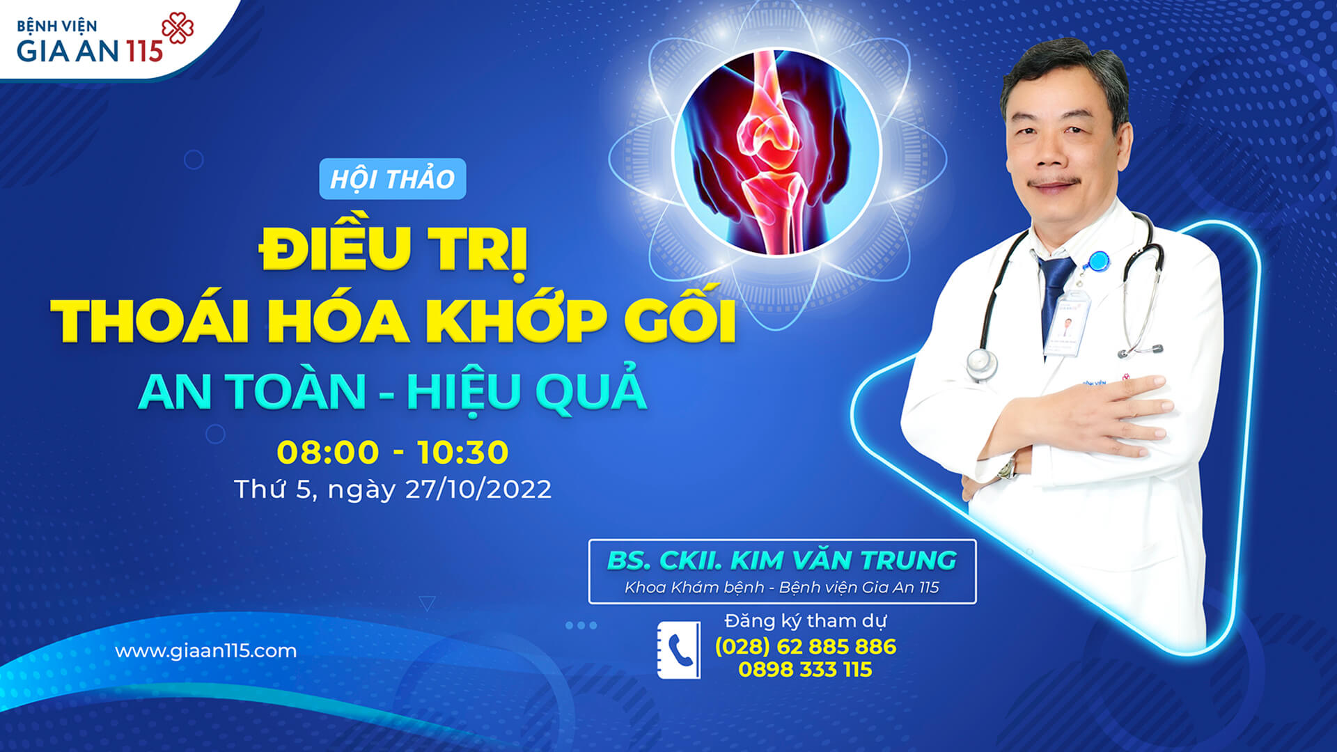 Hội thảo về thoái hóa khớp gối – Ngày 27/10/2022