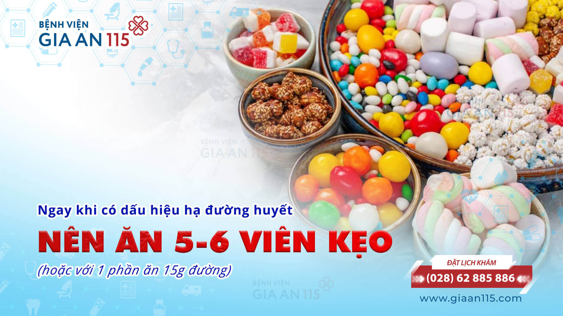 Nên ăn 5-6 viên kẹo hoặc 1 muỗng canh mật ong