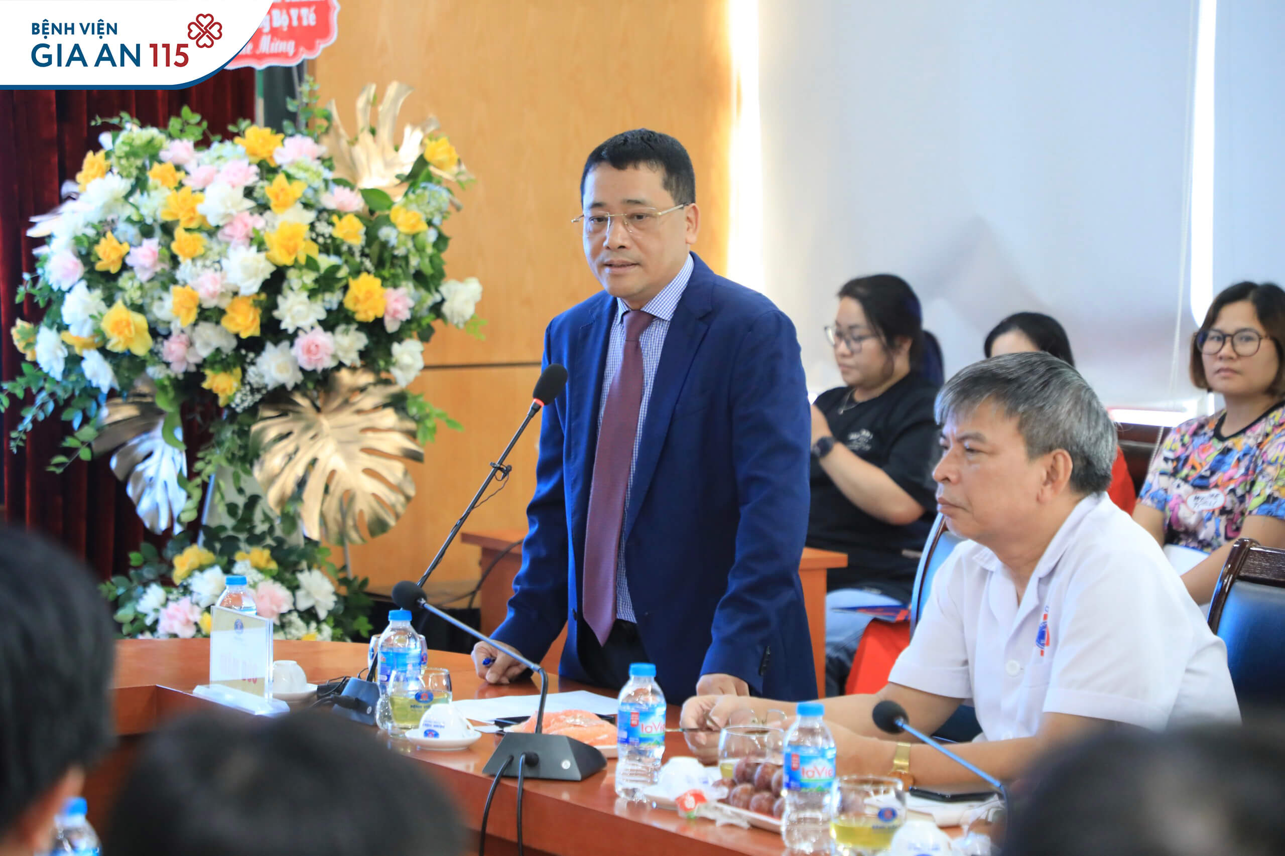 GS.TS.BS Lê Văn Quảng - Giám đốc Bệnh viện K phát biểu tại sự kiện