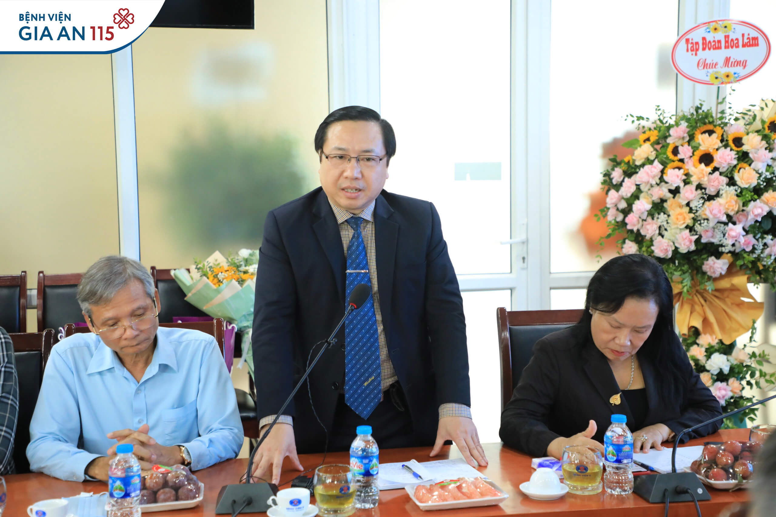 TS.BS Trương Vĩnh Long - Giám đốc Bệnh viện Gia An 115 phát biểu tại sự kiện