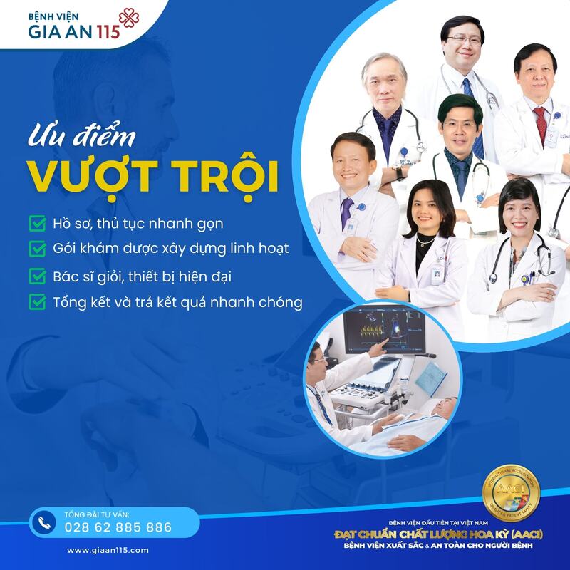 Bệnh viện Gia An 115 cấp giấy khám sức khỏe A3 uy tín, đạt chuẩn