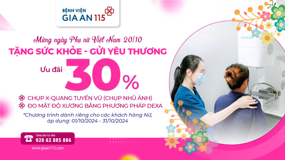 Ưu đãi 30% - Quà tặng sức khỏe dành riêng cho chị em phụ nữ trong tháng 10/2024