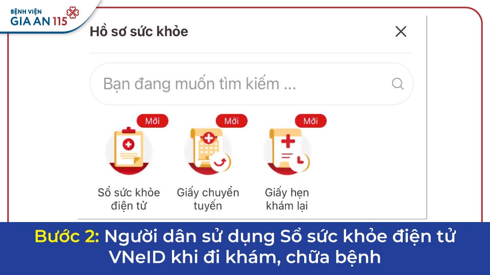 Hướng dẫn sử dụng sổ sức khỏe điện tử VNeID khi khám, chữa bệnh