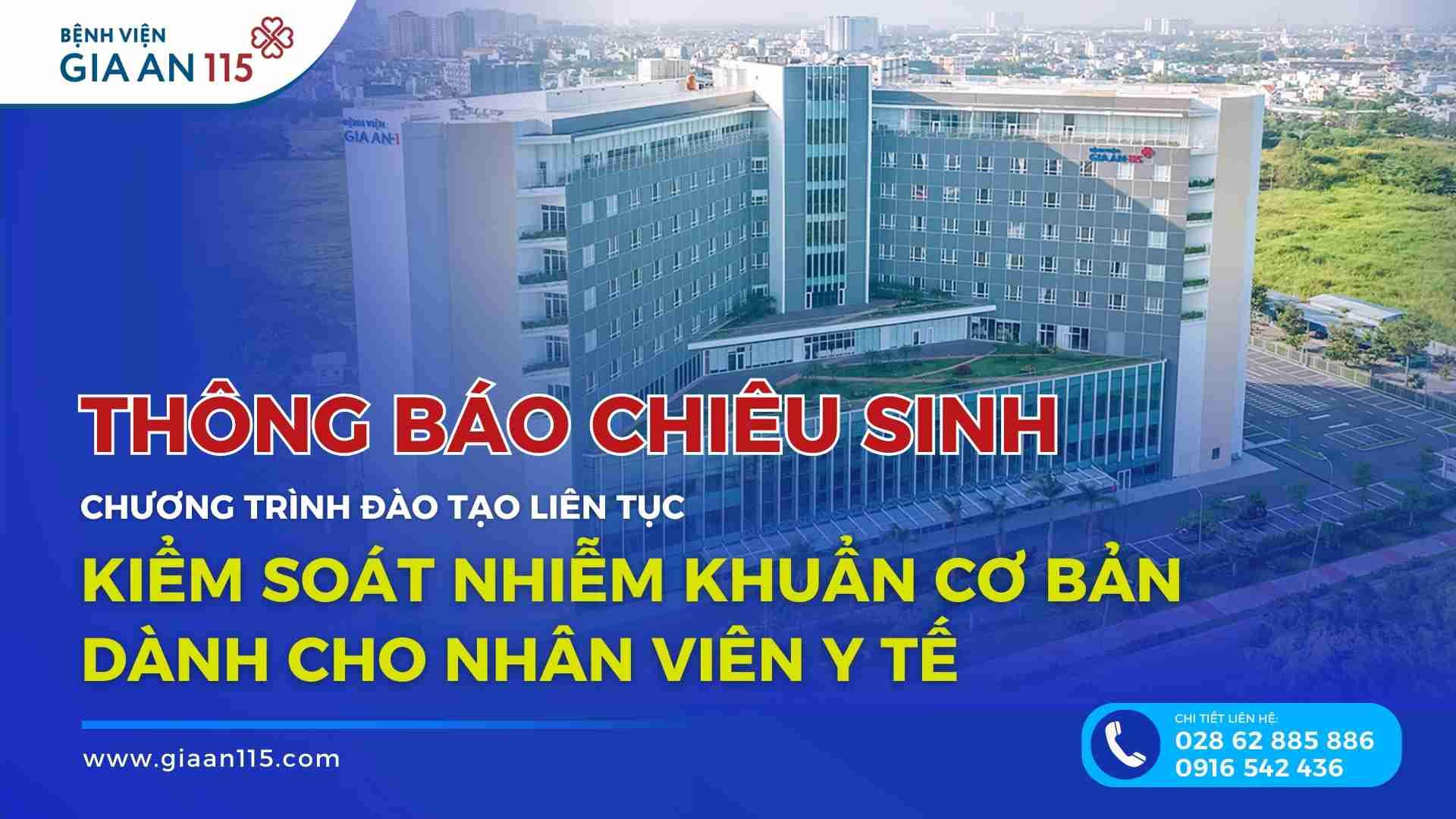 Chiêu sinh Chương trình đào tạo liên tục Kiểm soát nhiễm khuẩn cơ bản dành cho nhân viên y tế