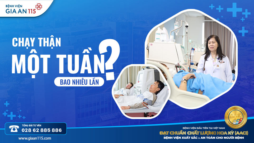 Chạy thận bao nhiêu lần 1 tuần là đủ