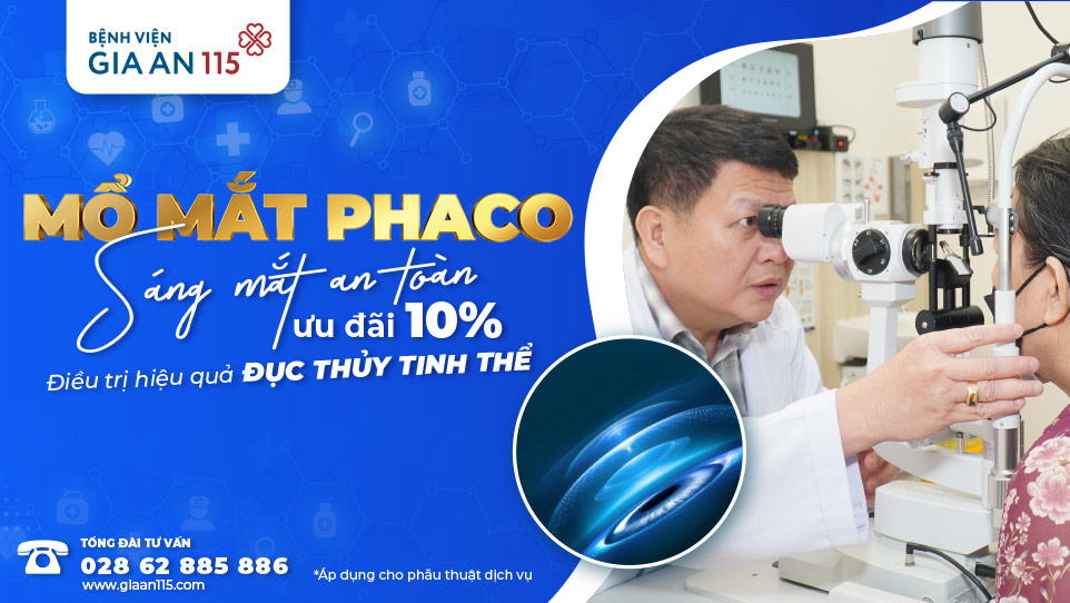 Ưu đãi 10% chi phí phẫu thuật Phaco điều trị đục thủy tinh thể