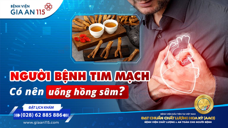 Người bị tim mạch có uống được hồng sâm không