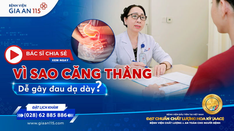 Căng thẳng – “thủ phạm giấu mặt” gây đau dạ dày