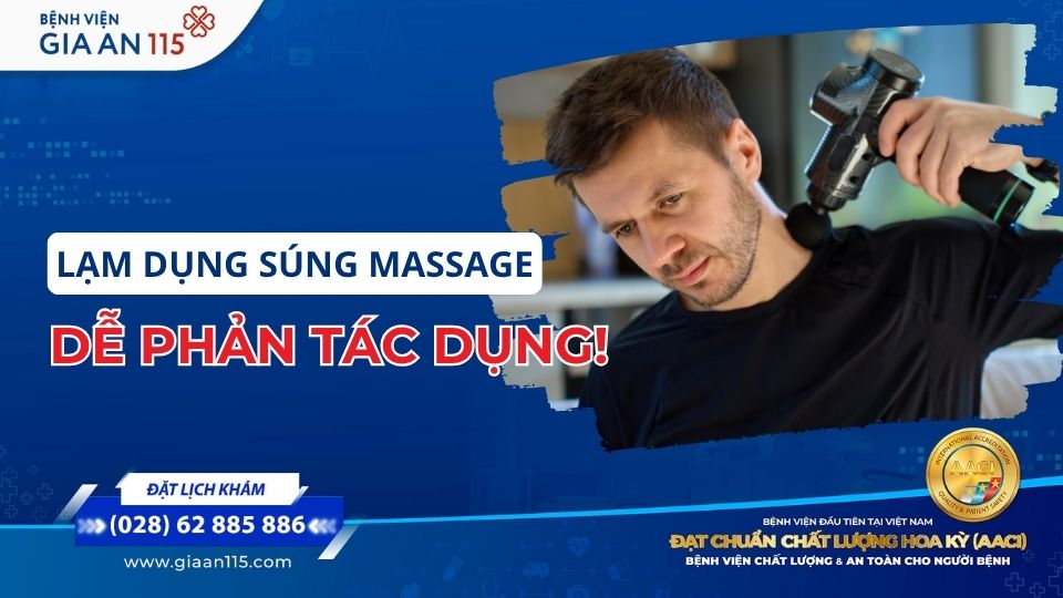 Lạm dụng súng massage vùng cổ vai gáy: Dễ phản tác dụng!