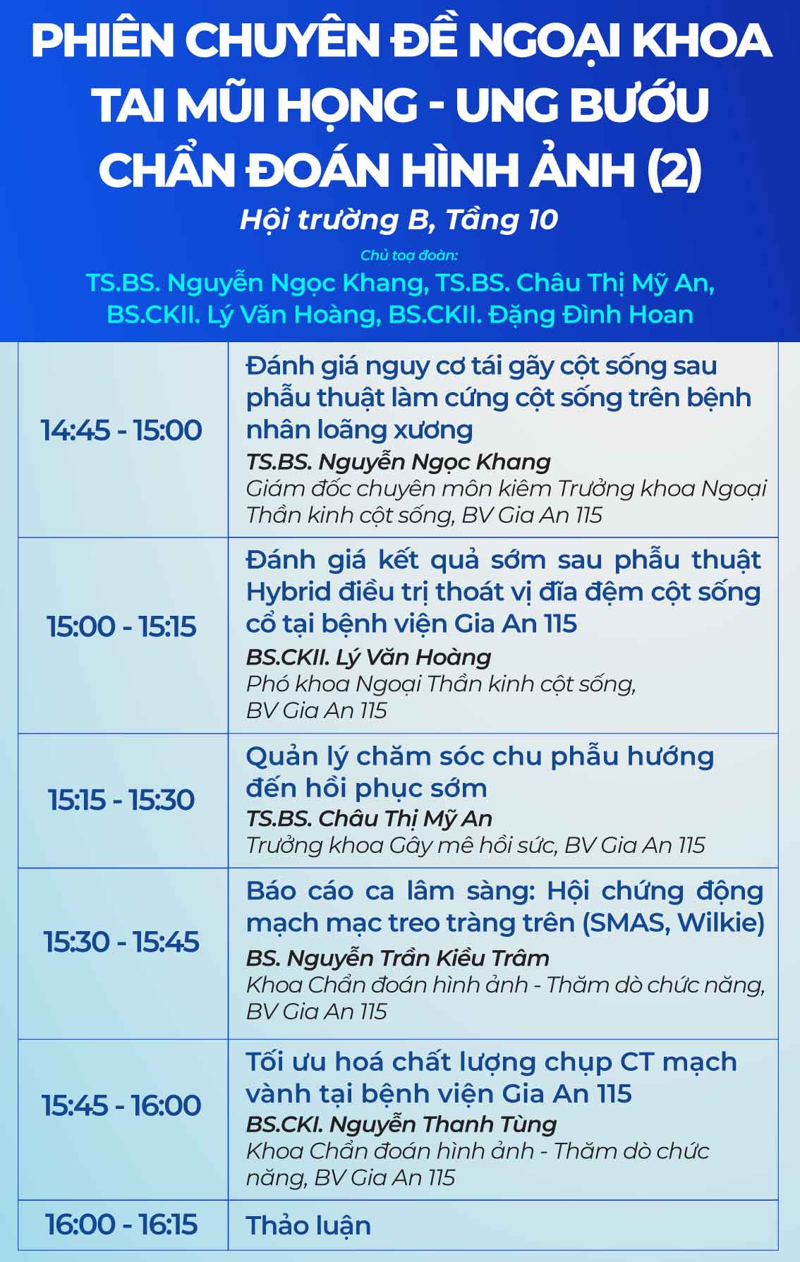 HỘI NGHỊ KHOA HỌC & CME LẦN THỨ NHẤT 2025