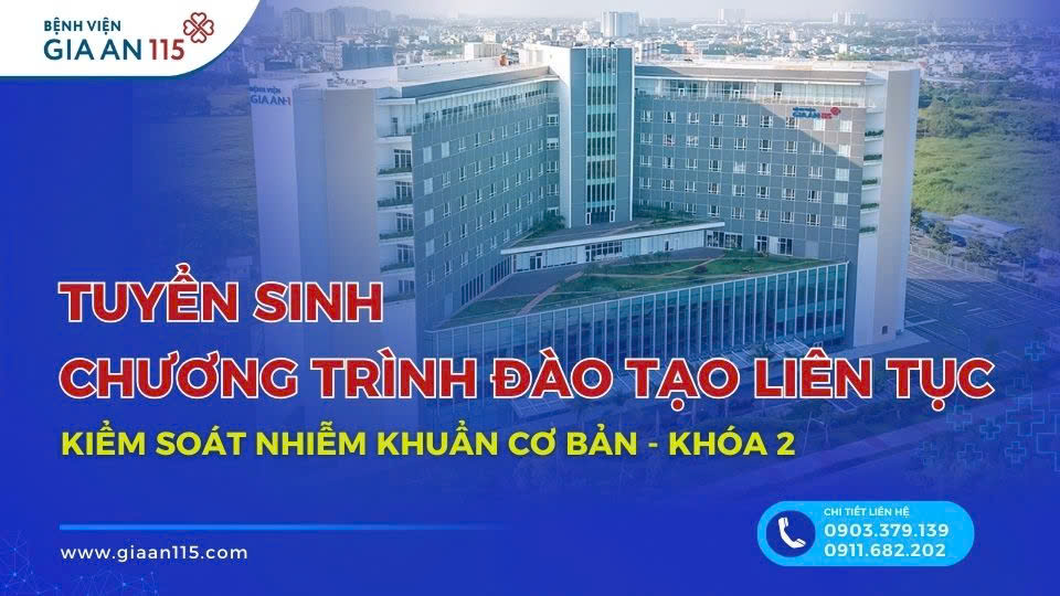 Chiêu sinh khóa 02 - Chương trình đào tạo liên tục Kiểm soát nhiễm khuẩn cơ bản dành cho nhân viên y tế