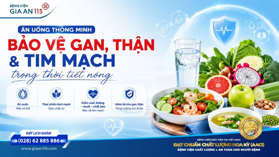 Mùa hè: Ăn uống thế nào để bảo vệ gan, thận và tim mạch?
