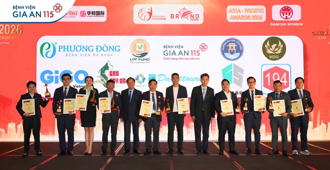 Bệnh viện Gia An 115 đạt Top 5 Thương hiệu Tiêu biểu Châu Á - Thái Bình Dương