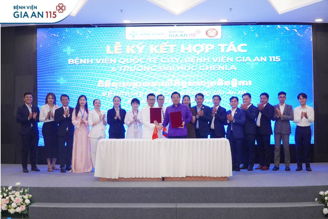 Bệnh viện Gia An 115 và Trường Đại học Chenla ký kết hợp tác