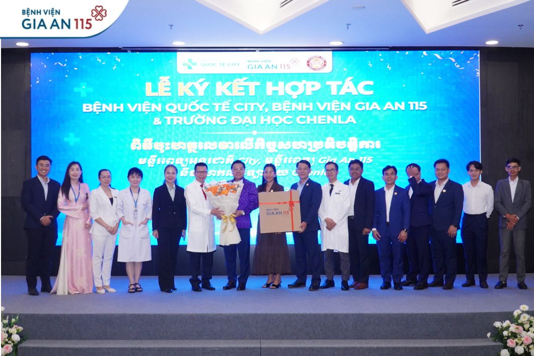 Bệnh viện Gia An 115 và Trường Đại học Chenla ký kết hợp tác